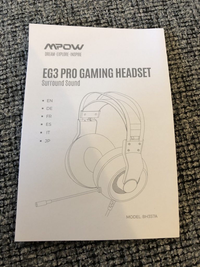 Mpow EG3 Pro Gaming Headset - User manual